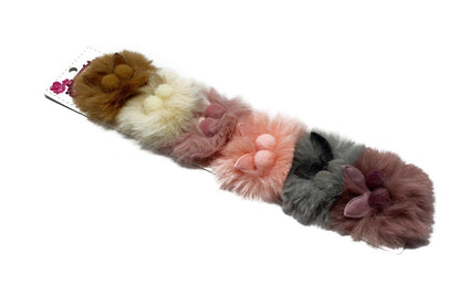2x Baby Plush Hair Clip Soft Faux Fur Barrette Crocodile Clips Slide Snap Pin