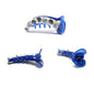 Banana Hair Clips Flower Print Mirchi Clips Non-slip Fishtail Ponytail Holder