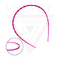 Infinity Hair Band Clear Hair Hoop With Teeth Comb Solid Headband Headwears