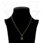 Heart Pendant Necklace Small Colour Lock Golden Chain Vintage Delicate Choker UK