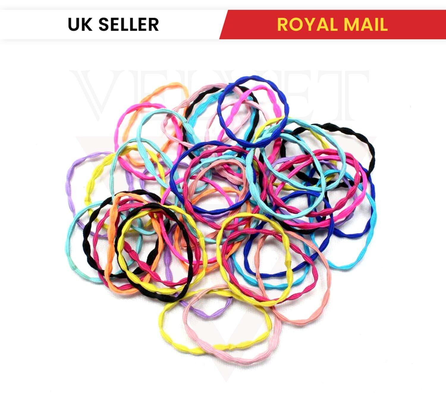 Colourful Hair Bands Mini Children Elastic Rope Thin Hair Rubber Bands Bobbles