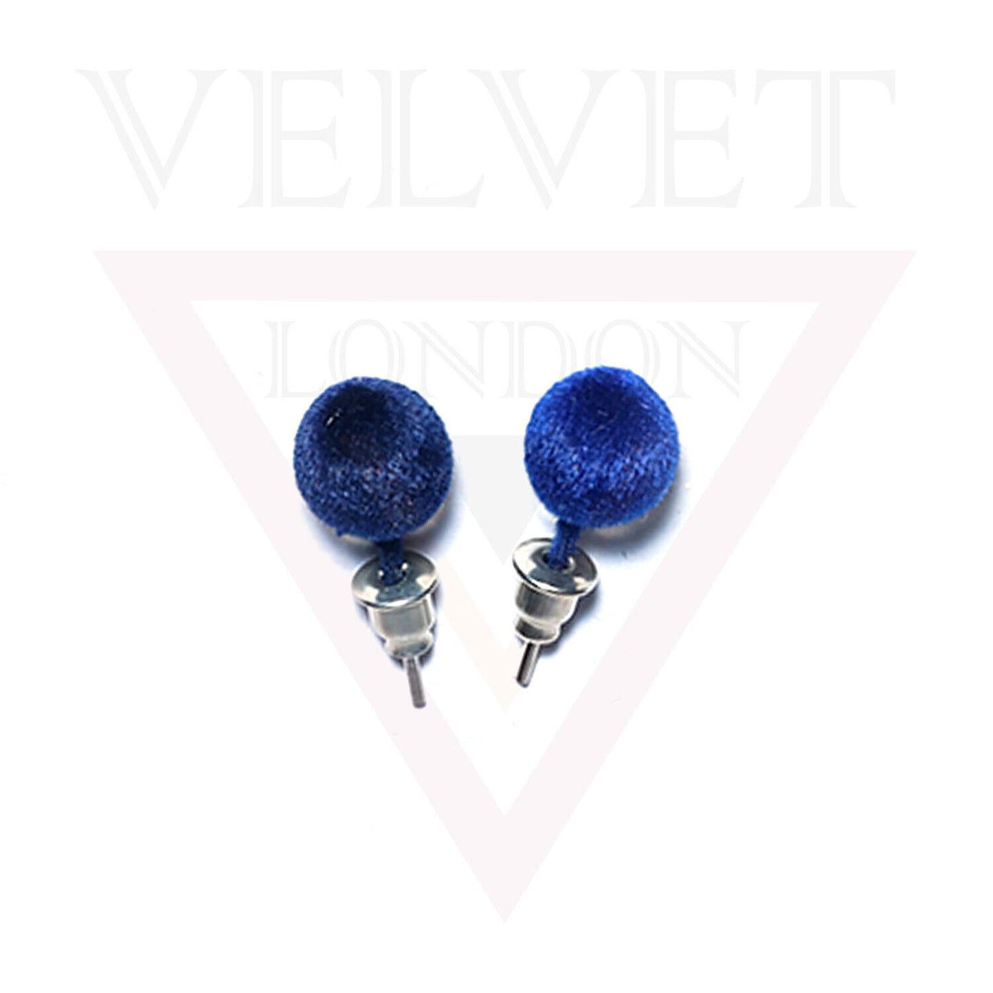 Tiny Velvet Stud Earrings Round Ball Shape Colourful Ear Stud For Women Girls
