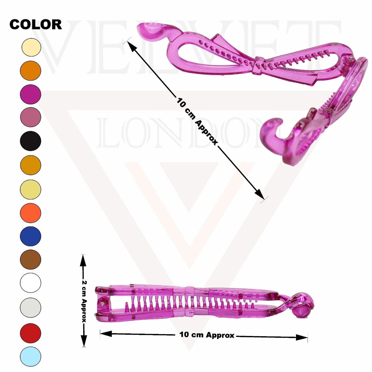 French Hair Clip Banana Pin Ponytail Holder Non-Slip Comb Clamp Clips Barrattes