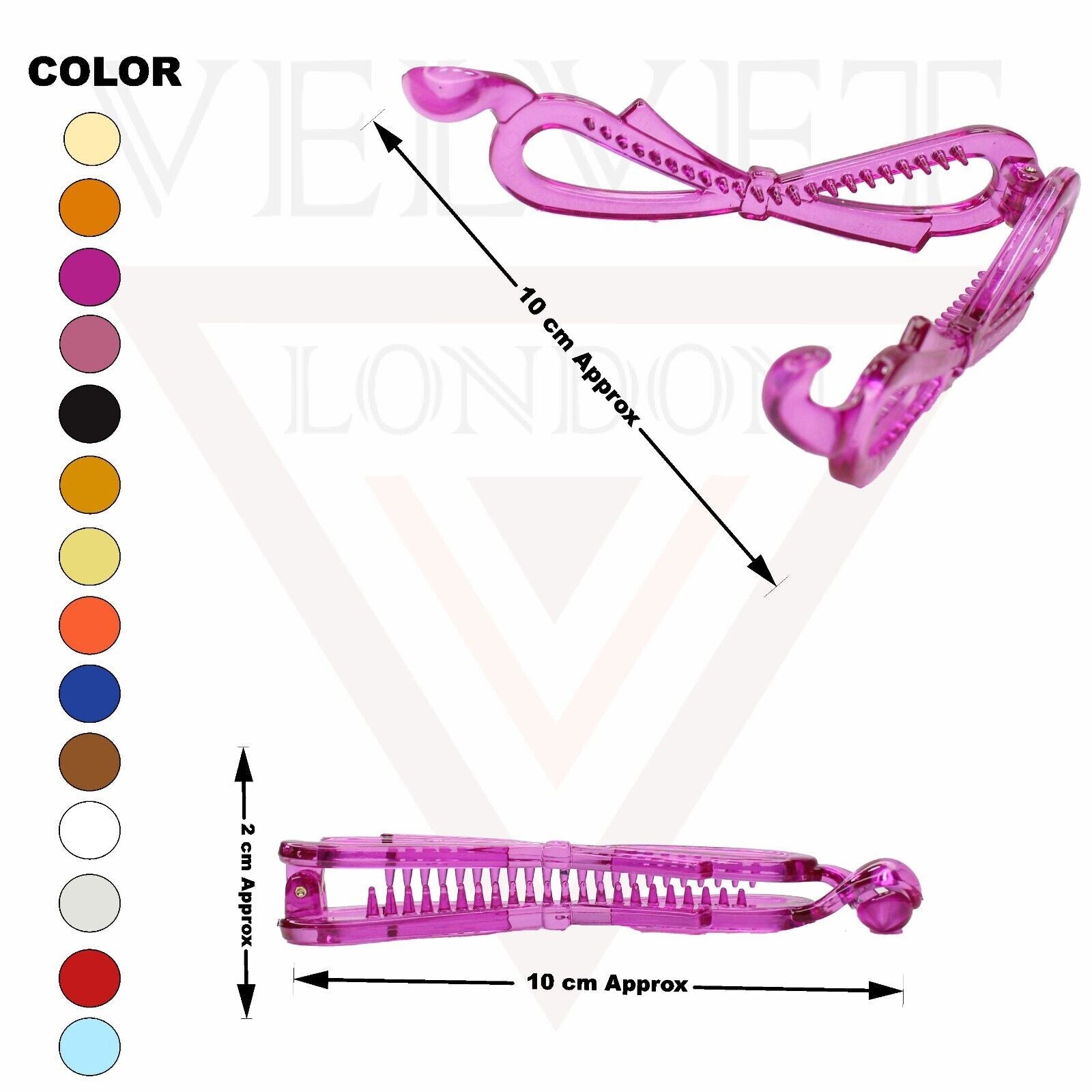 French Hair Clip Banana Pin Ponytail Holder Non-Slip Comb Clamp Clips Barrattes