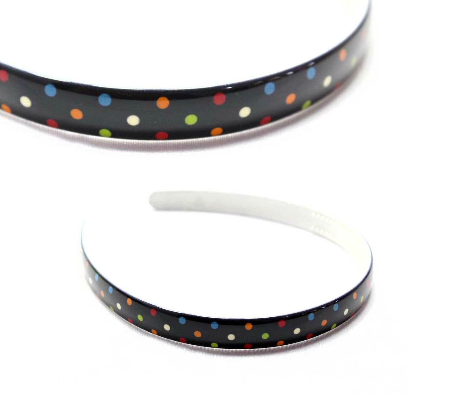 Doted Print Hair Bands Headband With Teeth Hair Hoop Non-slip Gripper Headwears