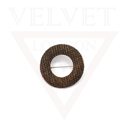 Hijab Brooch Pin Safety Round Dark Colour Pins Head Scarf Clips Fancy Saree Pins