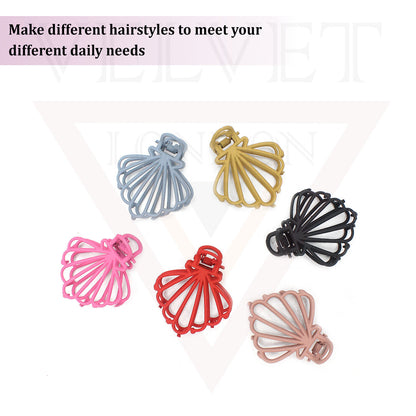 Hair Claw Clips Matte Frosted Metal Clutcher Non-Slip Barrette Jaw Clamp Womens