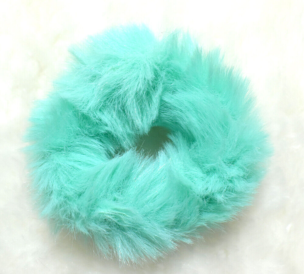 Faux Fur Hair Tie Rope Plush Hair Scrunchies Elastic Hair Bands Ponytail Holder