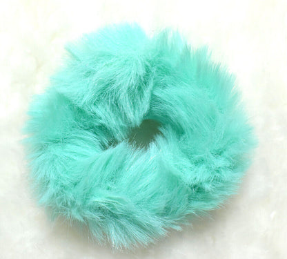 Faux Fur Hair Tie Rope Plush Hair Scrunchies Elastic Hair Bands Ponytail Holder