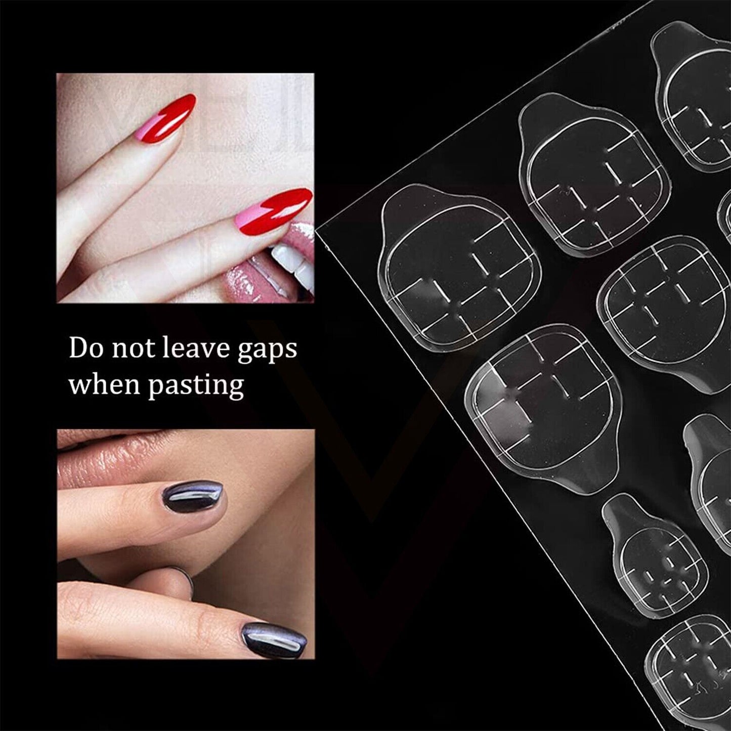 Adhesive Nail Tabs for Press On Nails Ultra Thin & Waterproof False Nail Sticky