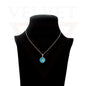 Pendant Necklace Small Colour Golden Sunflower Vintage Delicate Choker Chain