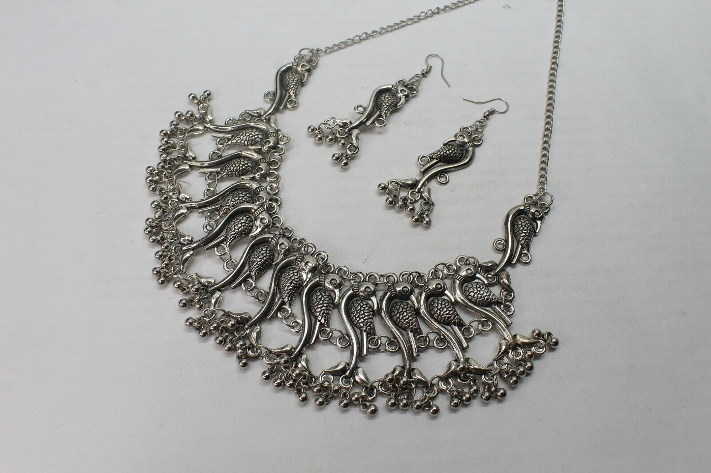 Tribal Antique German Silver Oxidized Traditional Necklace Boho Choker Ethnic UK