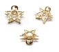 Golden Mini Hair Claw Metal Tiny Hair Jaw Clips Hair Clamp Small Barrattes 2pcs