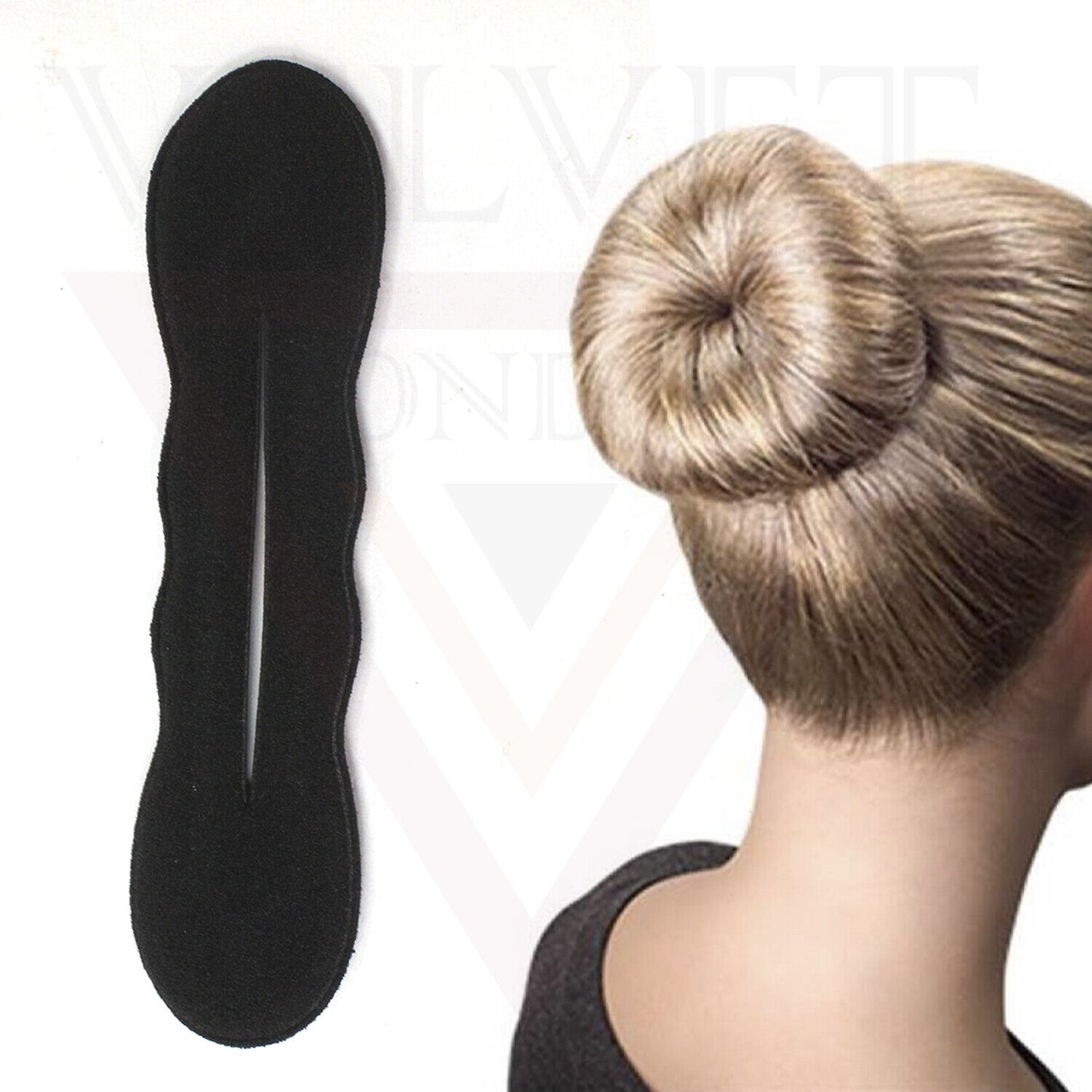 Bun Maker French Hairstyle Easy Donut Styling Hair Twist Bun Holder Sponge Clips