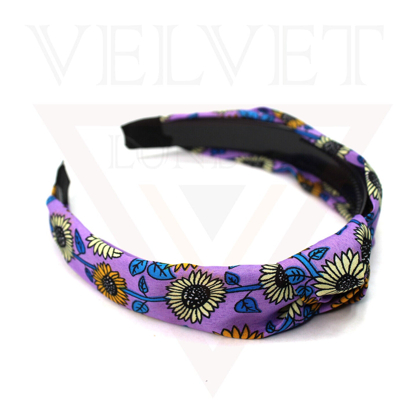 Fabric Headbands Hair Bands Flower Print Elastic Head Wrap Cute Knot Hair Hoop