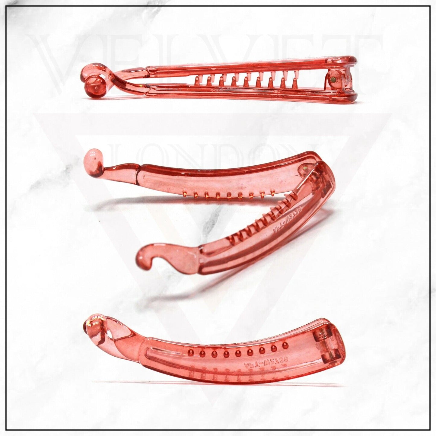 Women Long Hair Banana Hair Clip Tort Twisted Long Fish Clip Comb Grip