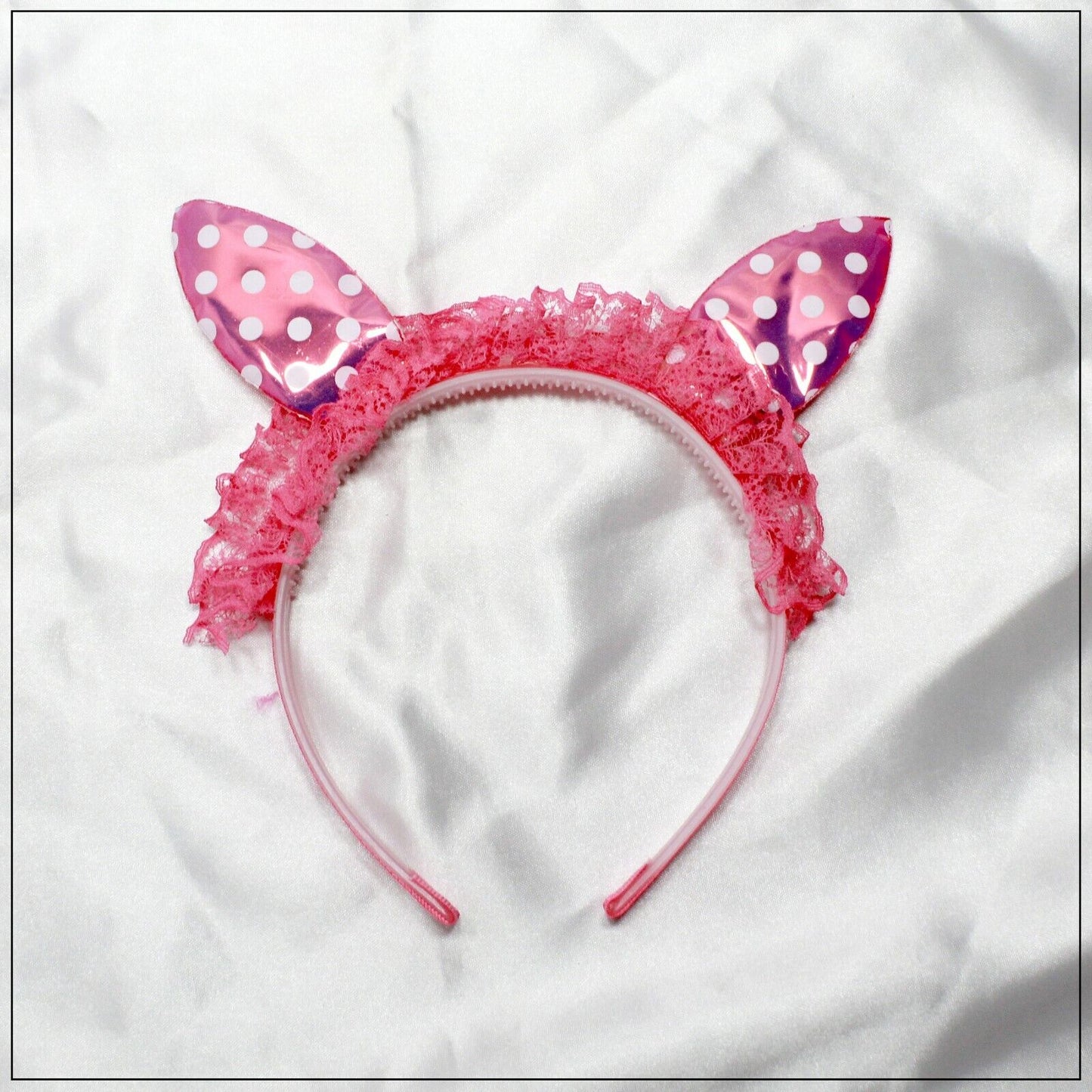 Partywear Rabbit Ear Hair Band Headbands Babie Non-Slip Fabric Ribbon Hair Hoop 