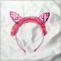 Partywear Rabbit Ear Hair Band Headbands Babie Non-Slip Fabric Ribbon Hair Hoop 