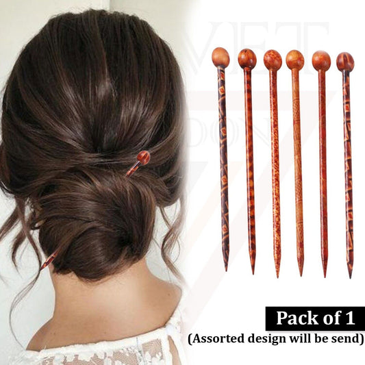 Wooden Hair Stick Chinese Hairpin Handmade Hair Styling Chopstick Bun Sticks