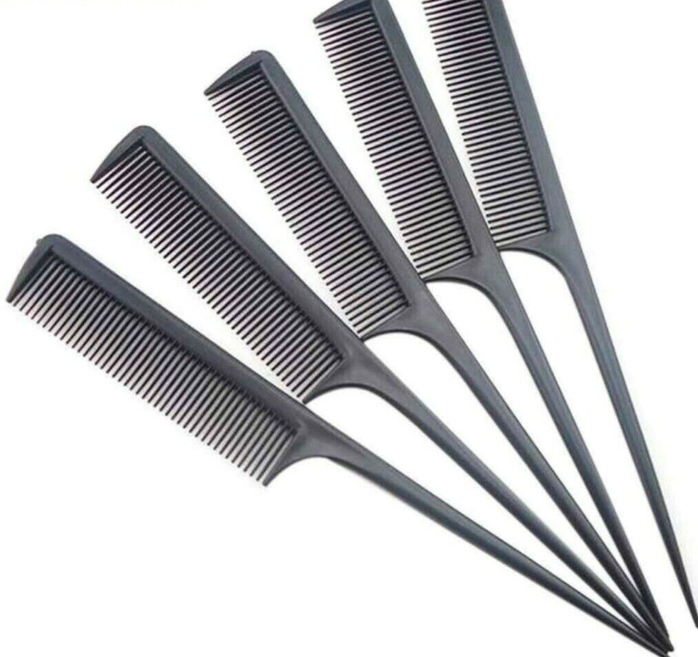 10X Handle Comb Carbon Comb, Break-Proof Antistatic For Hair & Beard For Men