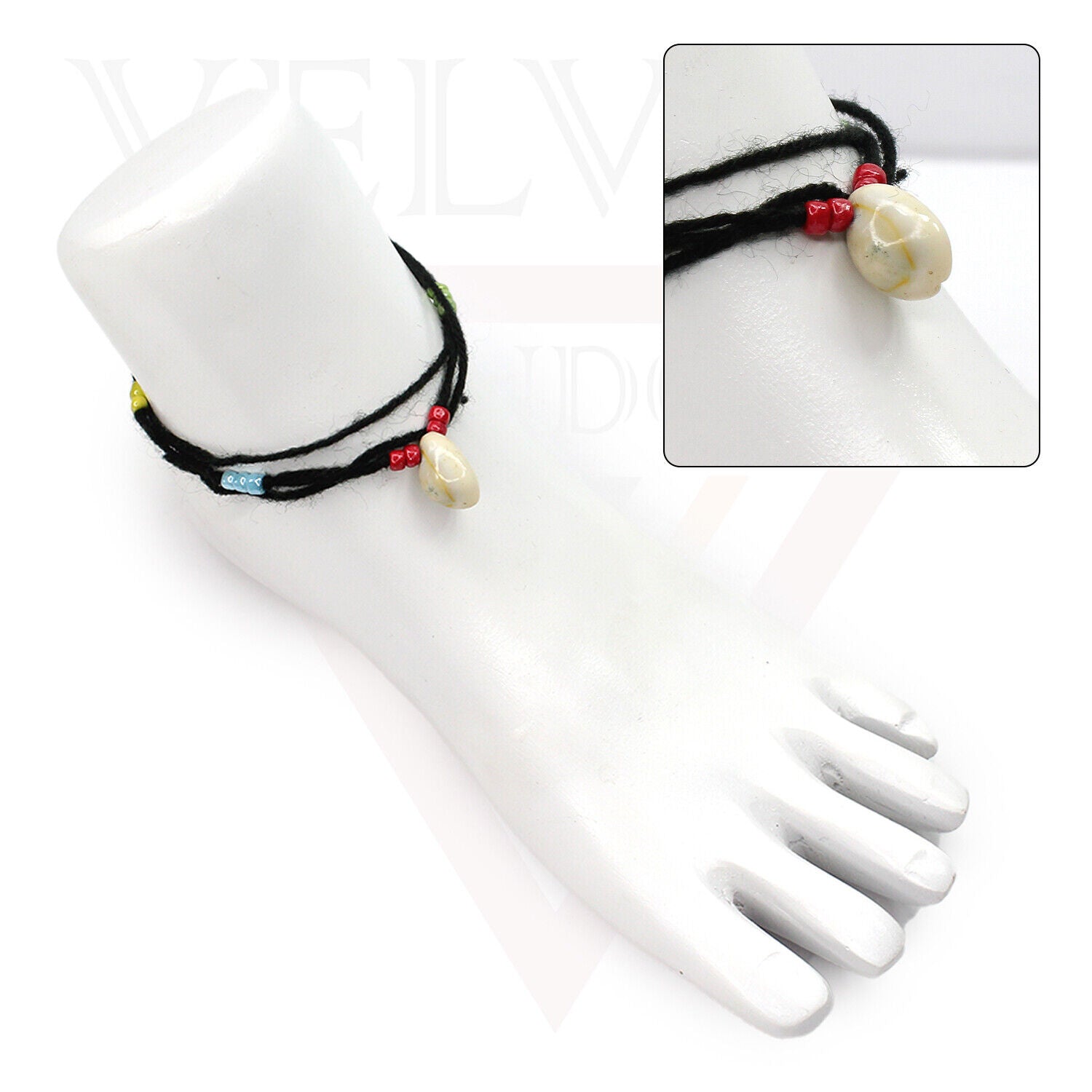 Shells Simple Anklet Beaded Bracelet Foot Chain Adjustable Boho Beach Anklets