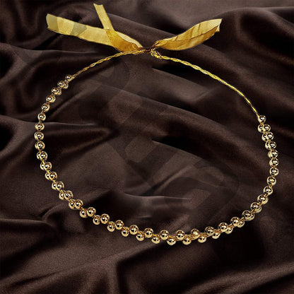 Tiara Crown Headbands Twin Small Pearl With Wire Hair Band Ribbon Party Wedding