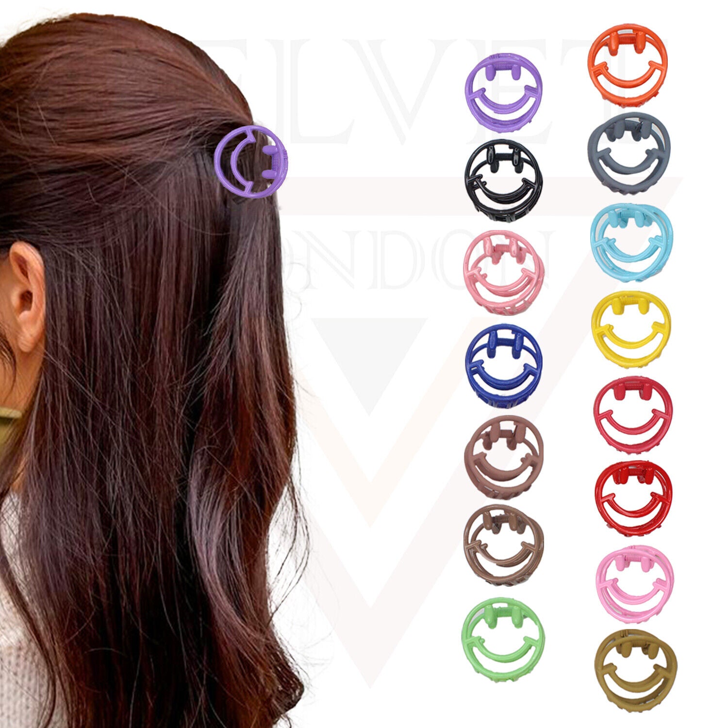 Hair Claw Clips Metal Matte Round Clutchers Non-slip Frosted Jaw Clamp Barrattes