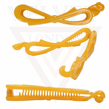 Banana Clips Bow Ponytail Holder Hair Pins Grips Fishtail Twist Comb Hair Clips