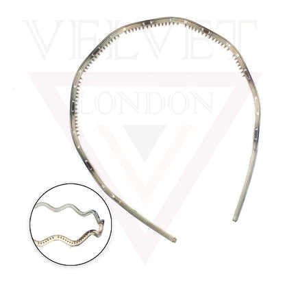 Wavey Hair Band Clear Hair Hoop With Teeth Comb Grip Headband Solid Headwears UK