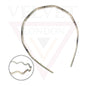 Wavey Hair Band Clear Hair Hoop With Teeth Comb Grip Headband Solid Headwears UK