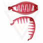 Banana Clip Transparent Oval Hair Clips Comb Ponytail Holder Non-Silp Grip Clamp