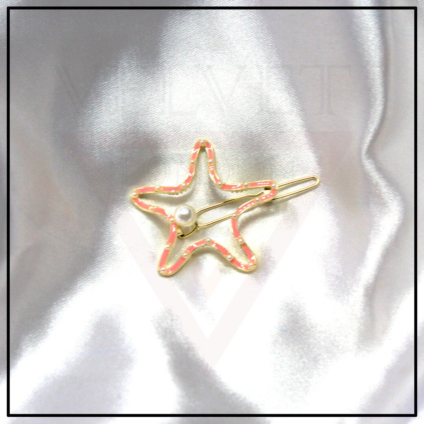 Hair Clips Star Shape Pearl Korean Snap Clips Slider Grips Pins Hair Accessories