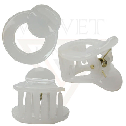 Hair Claw Clips Tiny Round Hair Clamp Crab Non-Slip Barrettes Hairgrip For Girls