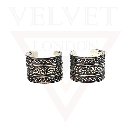 Kada Bangle Bracelet Antique German Oxidised Traditional Cuff Bracelet for Girls