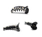 Banana Hair Clips Flower Print Mirchi Clips Non-slip Fishtail Ponytail Holder