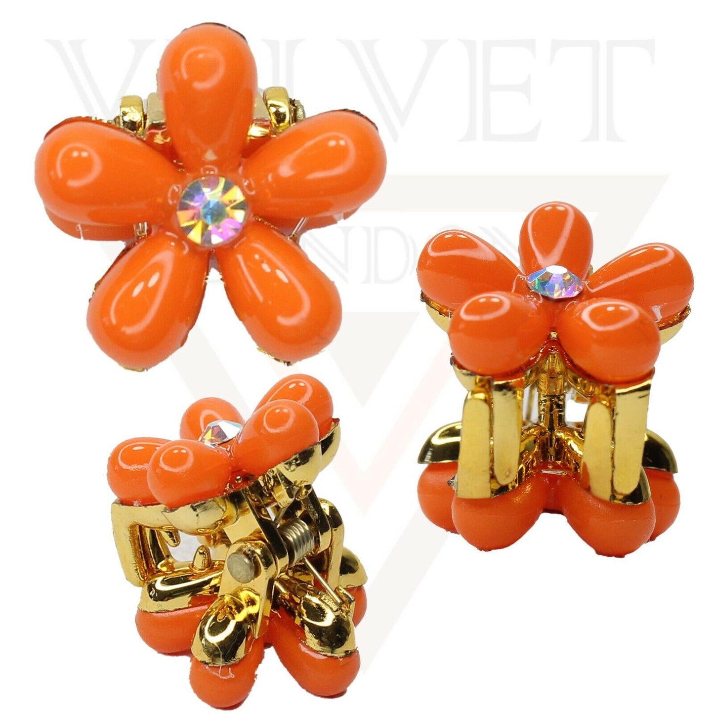 Hair Claw Drop Pearl Flower Non-Slip Mini Claw Hair jaw Clip Barrettes Hair Pins