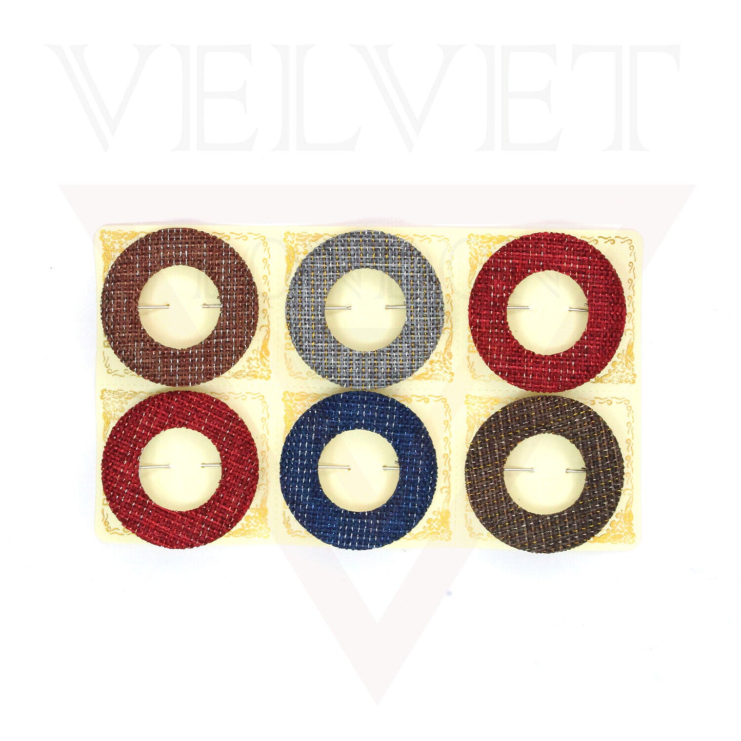 Hijab Brooch Pin Safety Round Dark Colour Pins Head Scarf Clips Fancy Saree Pins