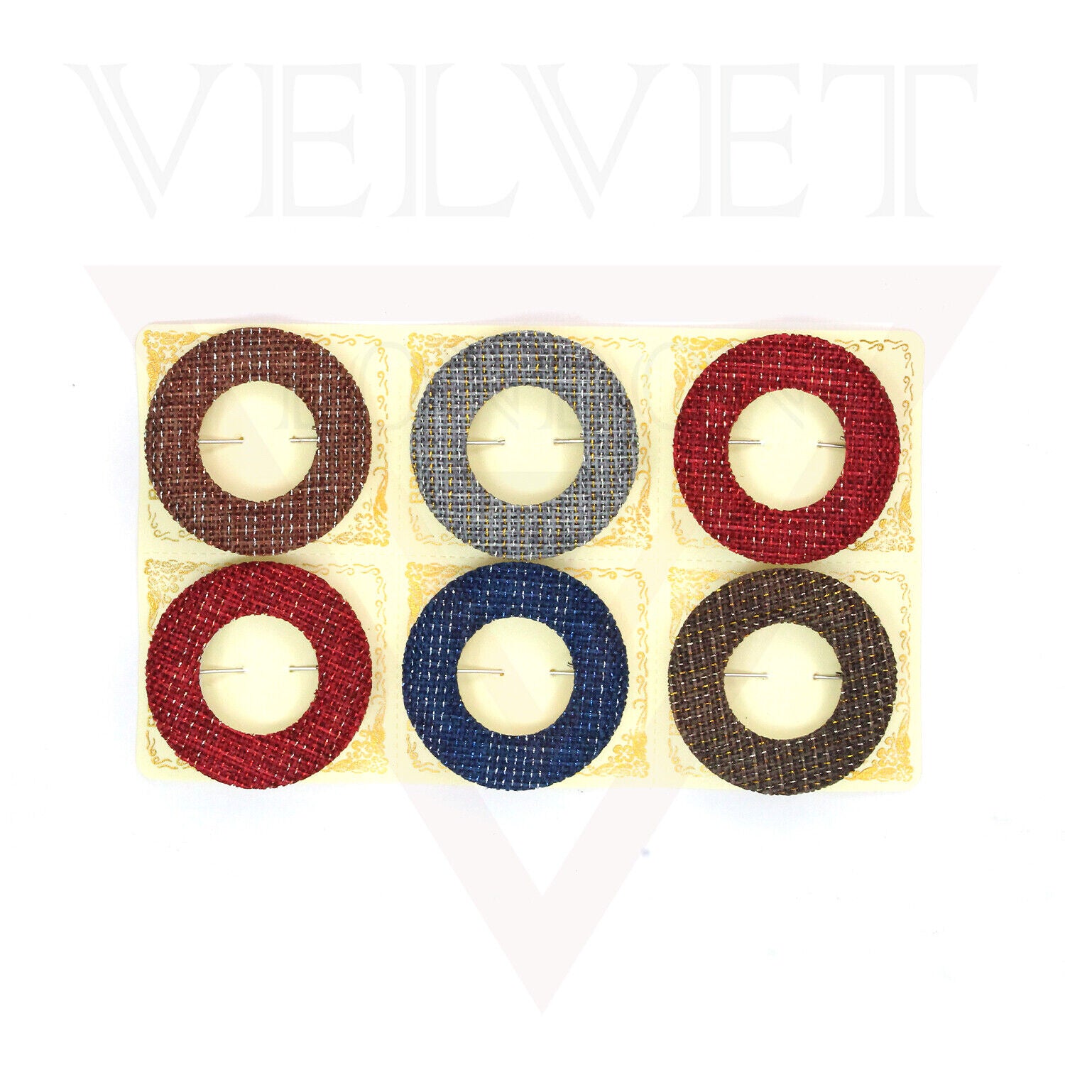 Hijab Brooch Pin Safety Round Dark Colour Pins Head Scarf Clips Fancy Saree Pins