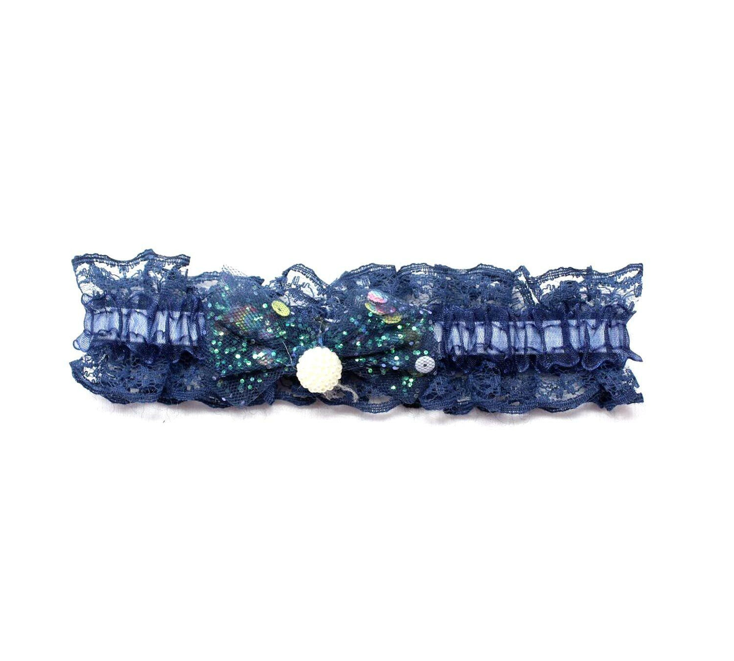 Pearl Hair Band Headbands Glitter Ribbon Bow Lace Toddlers For Babies Head Wrap