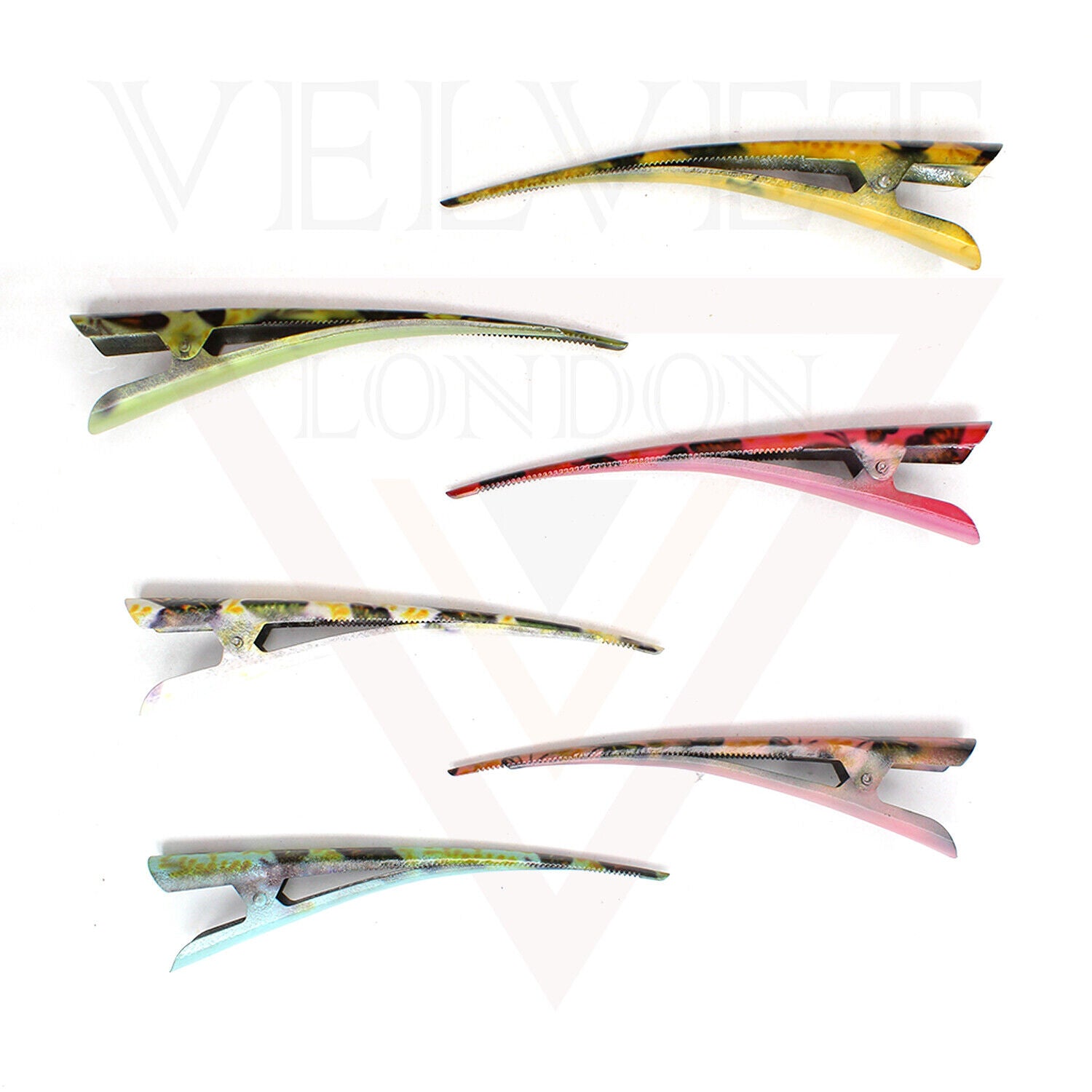 Duckbill Hair Clip Butterfly Metal Non-slip Crocodile Barrettes Teeth Clip Salon