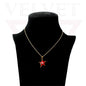 Pendant Necklace Small Colour Star Golden Chain Vintage Delicate Choker For Girl