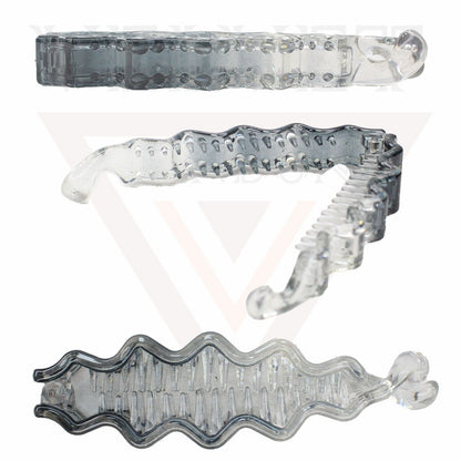 Banana Clip Clear Wave Non-Slip Hair Clips Grips Clamp Hair Pins Ponytail Holder
