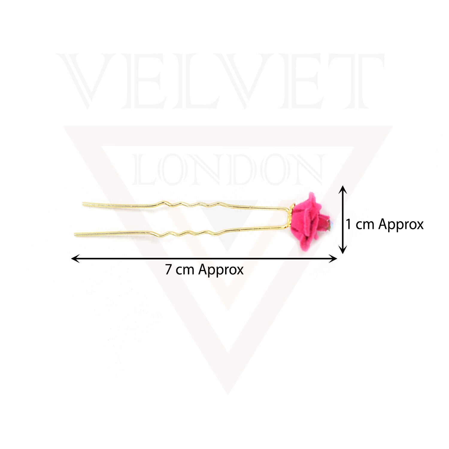 Pink Bridal Hair Pins Rose U Pins Flower Hair Clips Brooch Wedding Bridesmaid
