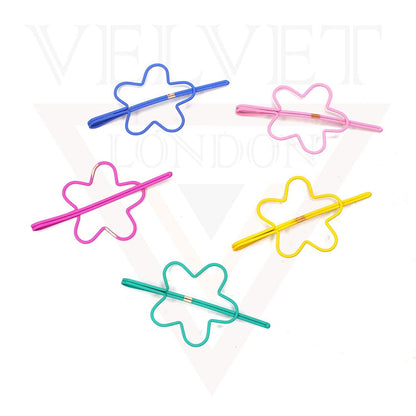 5x Hair Pins Flower Hair Clips Blonde Bobby Pins Grips Styling Hair Accessories