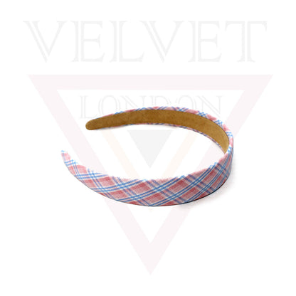 Headband Hair Hoop Chex Designs Hair Bands Non-slip Fabric Cute Outdoor Band