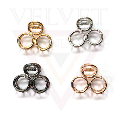 4x Hair Claw Clip Metal Hair Clamp Non-Slip Clutchers Barrette Women Accessories