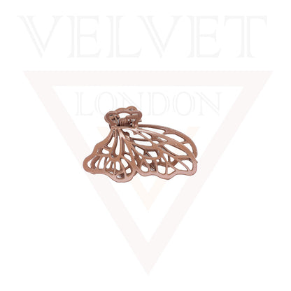 Metal Hair Claw Clips Frosted Hair Clamp Butterfly Matte Clutcher Hair Jaw Claw