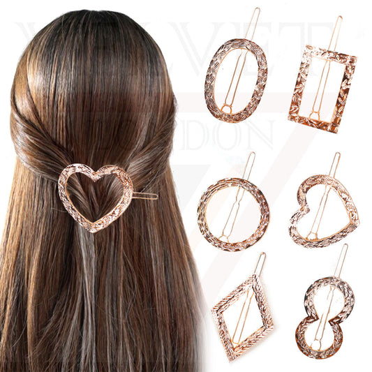 1x Hair Clips Hair Clamp Metal Hairpins Sliders Clip Designer Korean Clips Bride