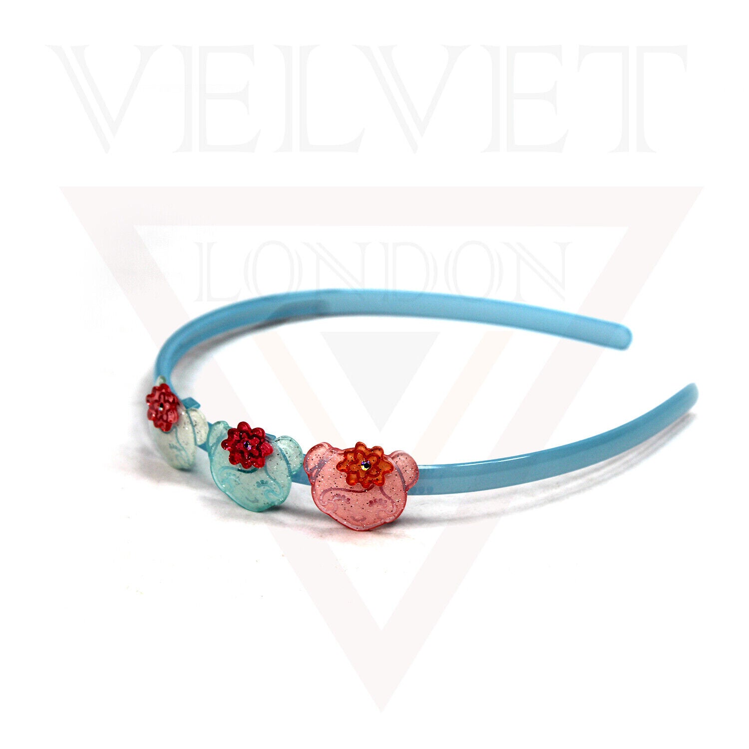 Plastic Headbands Tooth Grip Non Slip Hair Hoop Baby Hair Band Glitter Ladies