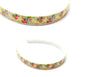 Flower Print Hair Bands Headband With Teeth Hair Hoop Non-slip Gripper Headwears